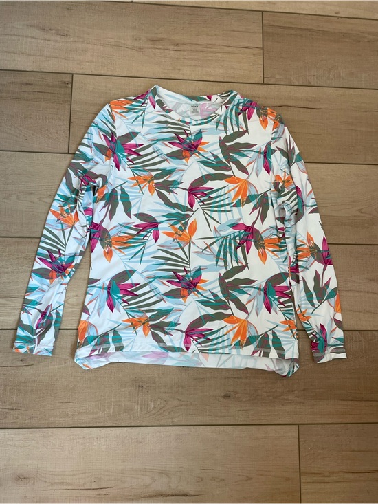 Roxy Other - Roxy Long-Sleeve Tropical Print Rash Guard Size S
